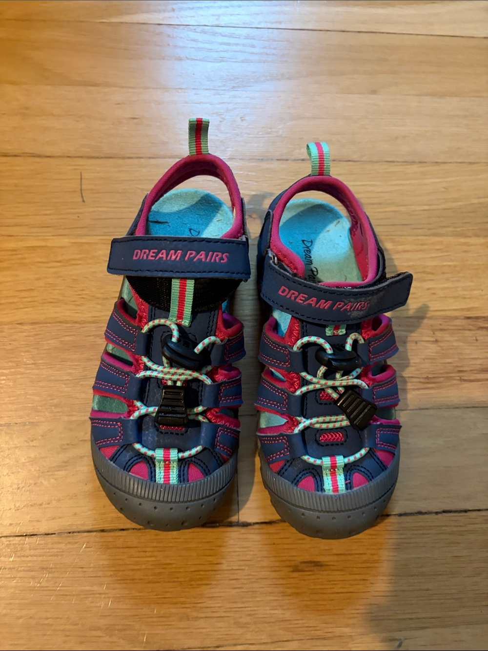 Dream Pairs Purple, Pink & Teal Kids Active Sandals